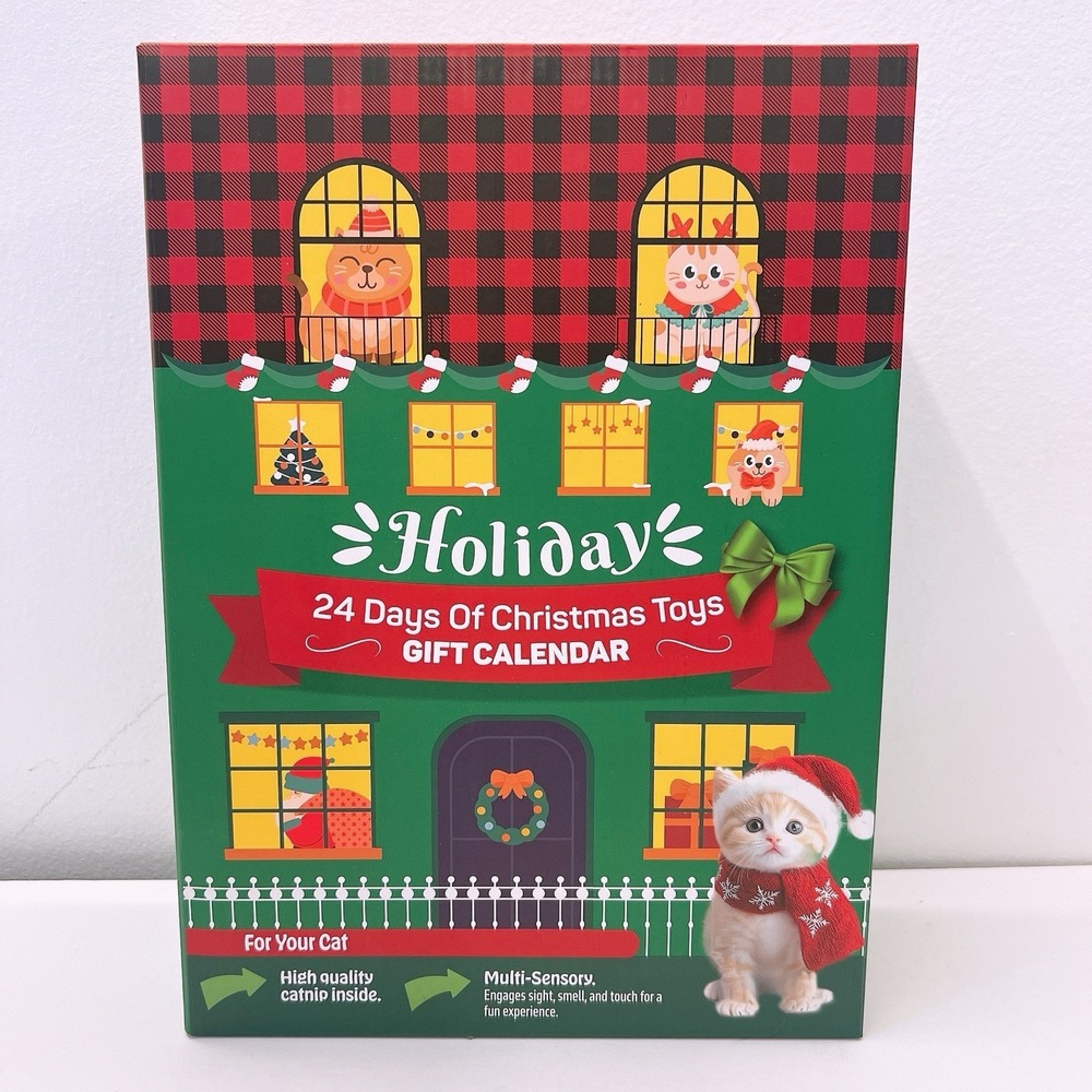 24 Days Of Christmas Toys For Cat Gift Poppin Paws Holiday Calendar With Catnip